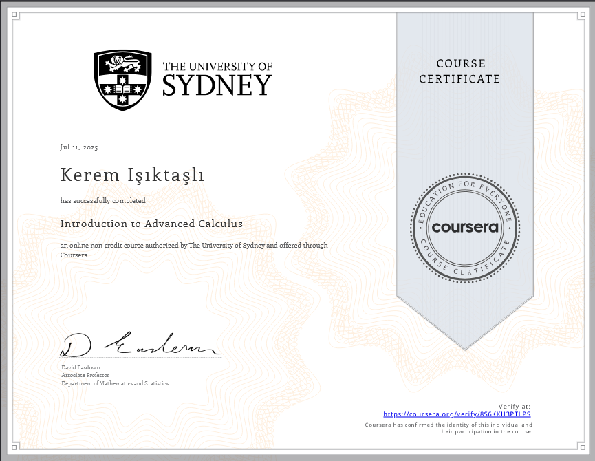 3D Design Certificate